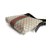 Gucci GG Supreme Messenger Bag with Web Stripe